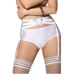 Roza Amorre Suspender Belt White