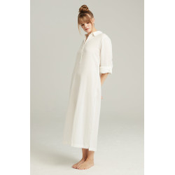 The Maxi Shirt Organic Cotton White