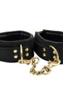Bound Noir Nubuck Leather Slim Wrist Cuffs